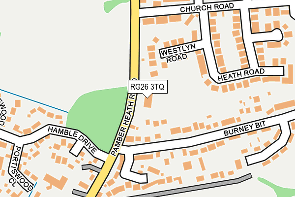 RG26 3TQ map - OS OpenMap – Local (Ordnance Survey)