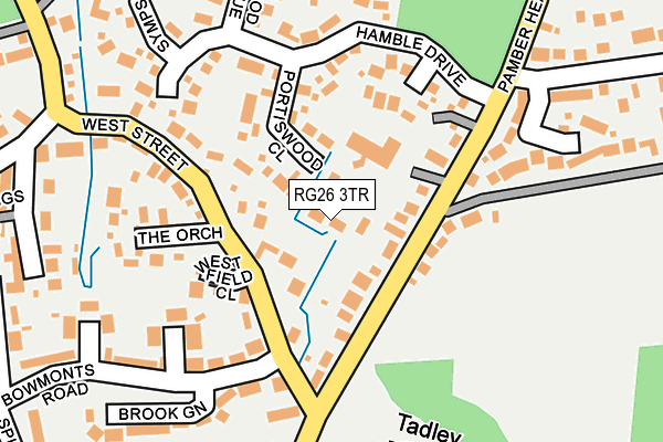 RG26 3TR map - OS OpenMap – Local (Ordnance Survey)