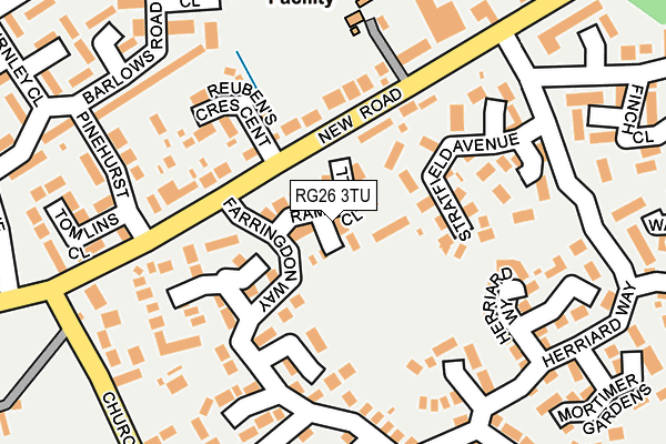 RG26 3TU map - OS OpenMap – Local (Ordnance Survey)