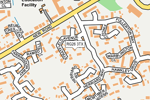 RG26 3TX map - OS OpenMap – Local (Ordnance Survey)