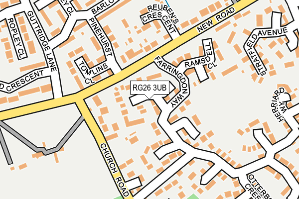 RG26 3UB map - OS OpenMap – Local (Ordnance Survey)