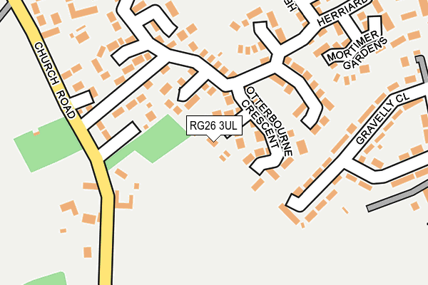 RG26 3UL map - OS OpenMap – Local (Ordnance Survey)
