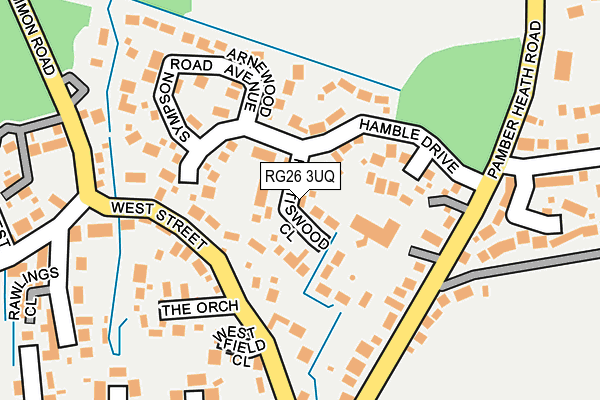 RG26 3UQ map - OS OpenMap – Local (Ordnance Survey)