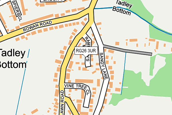 RG26 3UR map - OS OpenMap – Local (Ordnance Survey)
