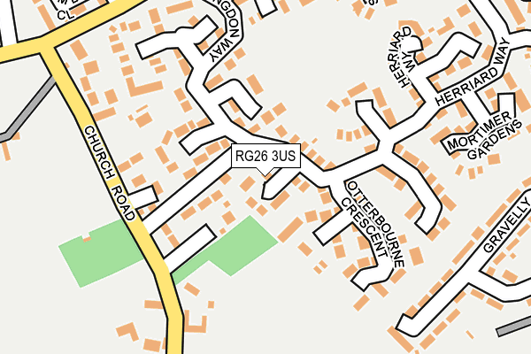 RG26 3US map - OS OpenMap – Local (Ordnance Survey)