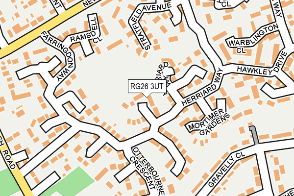 RG26 3UT map - OS OpenMap – Local (Ordnance Survey)