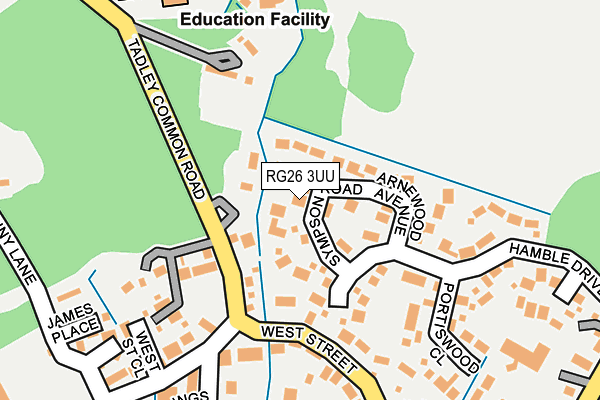 RG26 3UU map - OS OpenMap – Local (Ordnance Survey)