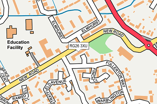RG26 3XU map - OS OpenMap – Local (Ordnance Survey)