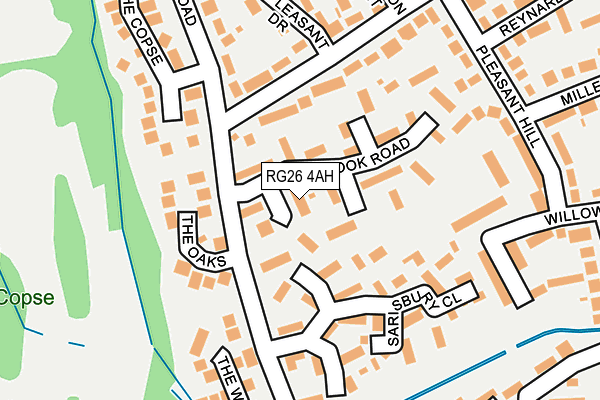 RG26 4AH map - OS OpenMap – Local (Ordnance Survey)