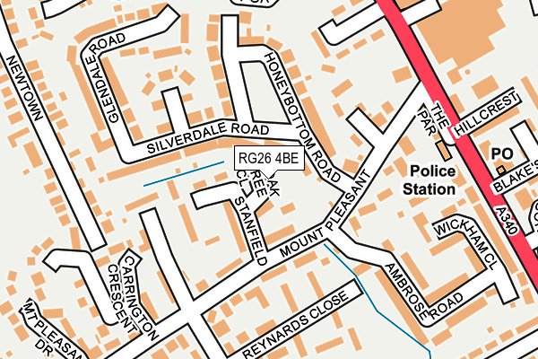 RG26 4BE map - OS OpenMap – Local (Ordnance Survey)