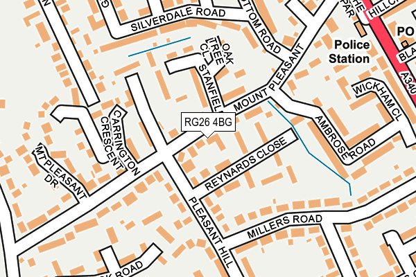 RG26 4BG map - OS OpenMap – Local (Ordnance Survey)