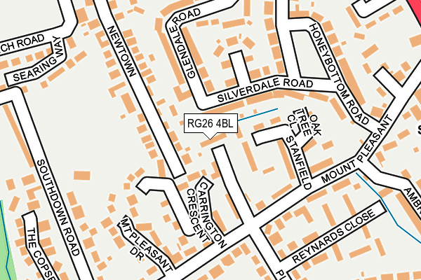 RG26 4BL map - OS OpenMap – Local (Ordnance Survey)