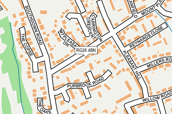 RG26 4BN map - OS OpenMap – Local (Ordnance Survey)