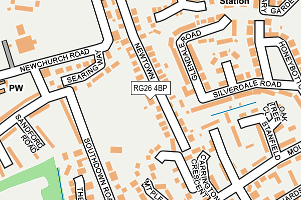 RG26 4BP map - OS OpenMap – Local (Ordnance Survey)