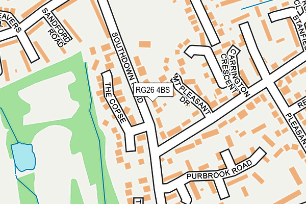 RG26 4BS map - OS OpenMap – Local (Ordnance Survey)