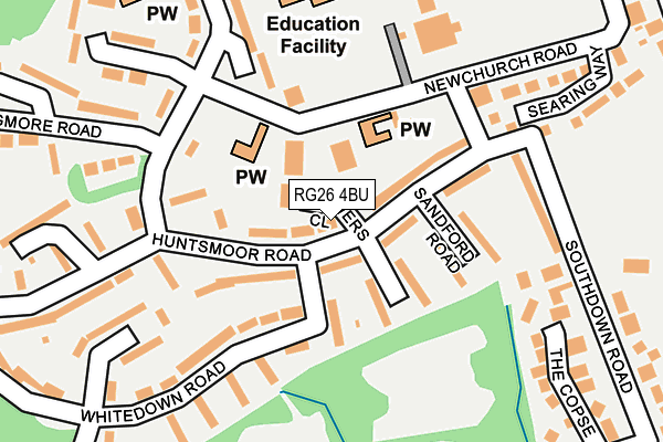 RG26 4BU map - OS OpenMap – Local (Ordnance Survey)