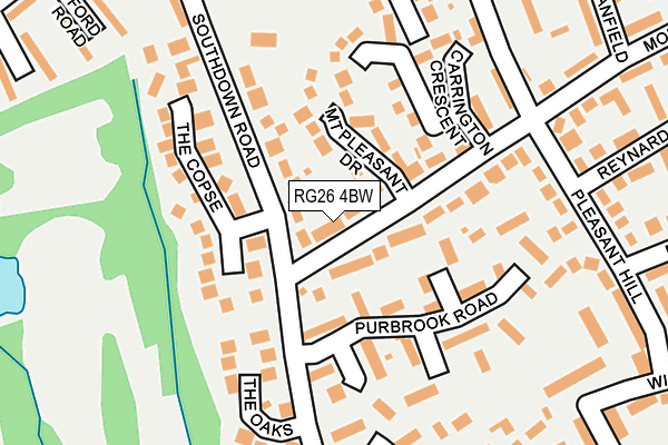 RG26 4BW map - OS OpenMap – Local (Ordnance Survey)