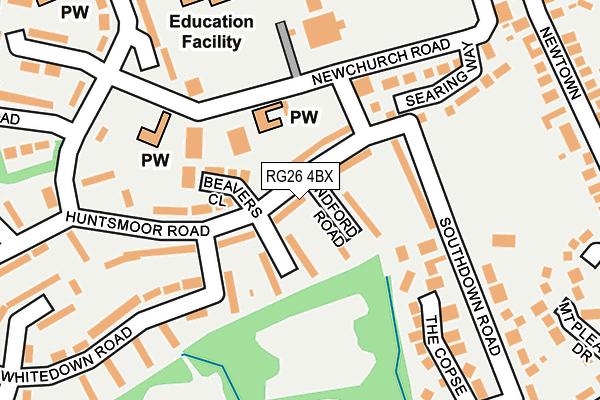 RG26 4BX map - OS OpenMap – Local (Ordnance Survey)