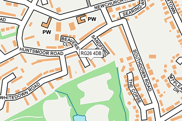 RG26 4DB map - OS OpenMap – Local (Ordnance Survey)