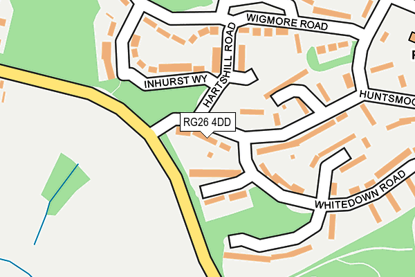 RG26 4DD map - OS OpenMap – Local (Ordnance Survey)