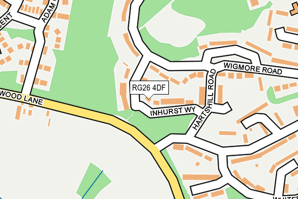 RG26 4DF map - OS OpenMap – Local (Ordnance Survey)