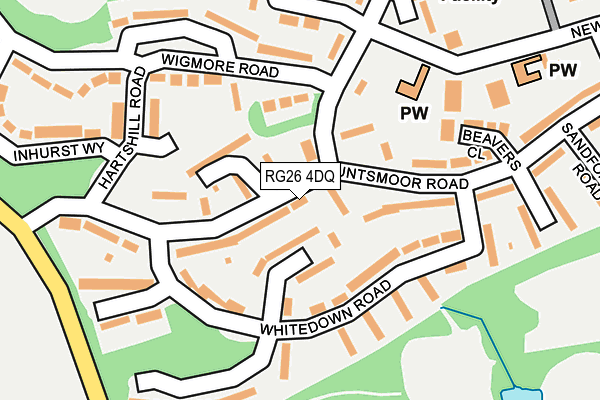 RG26 4DQ map - OS OpenMap – Local (Ordnance Survey)