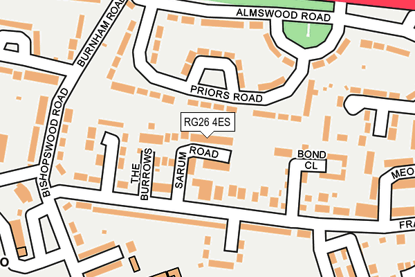 RG26 4ES map - OS OpenMap – Local (Ordnance Survey)