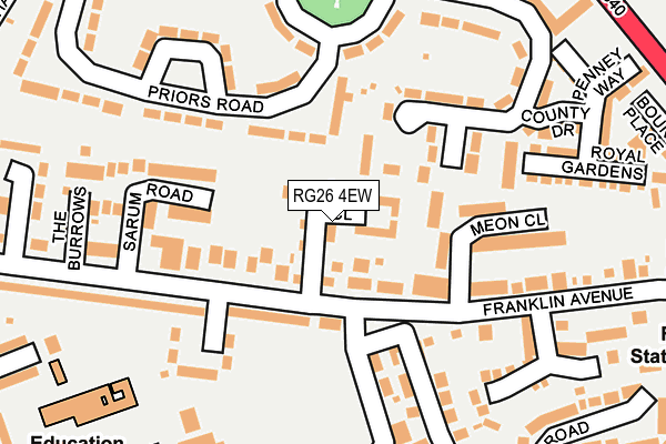 RG26 4EW map - OS OpenMap – Local (Ordnance Survey)