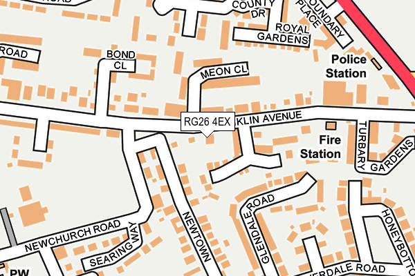 RG26 4EX map - OS OpenMap – Local (Ordnance Survey)