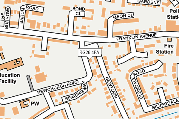 RG26 4FA map - OS OpenMap – Local (Ordnance Survey)