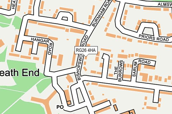 RG26 4HA map - OS OpenMap – Local (Ordnance Survey)