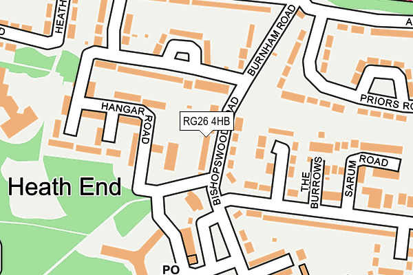 RG26 4HB map - OS OpenMap – Local (Ordnance Survey)