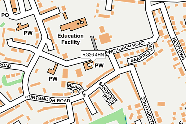 RG26 4HN map - OS OpenMap – Local (Ordnance Survey)