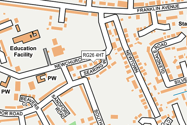 RG26 4HT map - OS OpenMap – Local (Ordnance Survey)