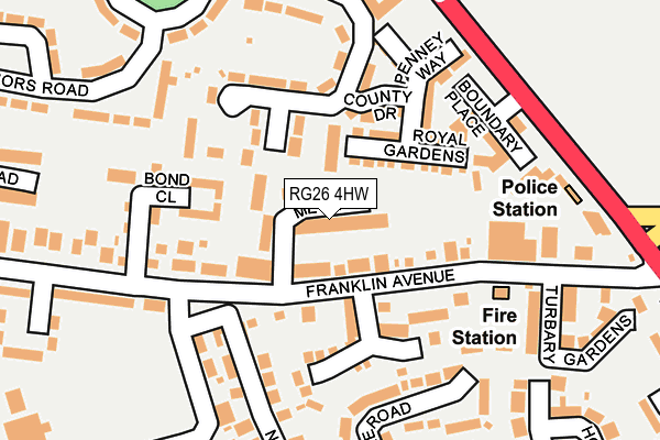 Map of TADLEY ROOFING LTD at local scale