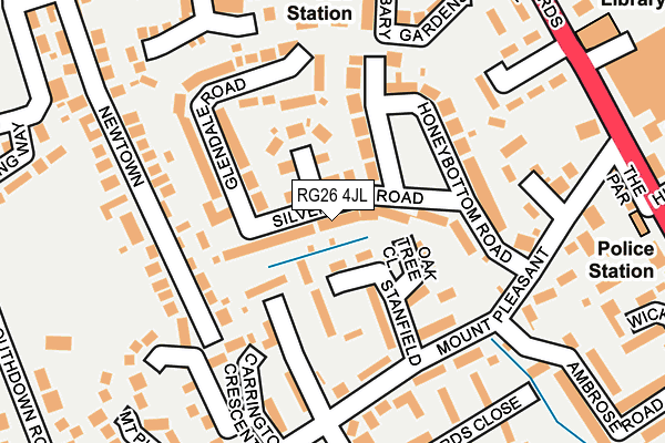 RG26 4JL map - OS OpenMap – Local (Ordnance Survey)