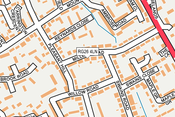 RG26 4LN map - OS OpenMap – Local (Ordnance Survey)