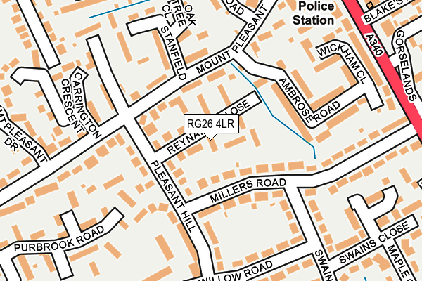 RG26 4LR map - OS OpenMap – Local (Ordnance Survey)