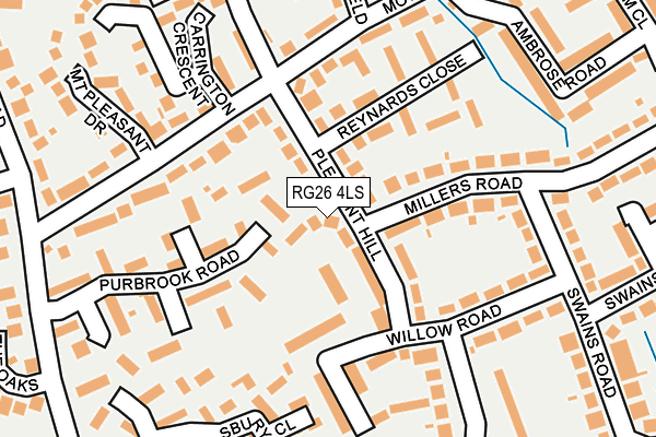 RG26 4LS map - OS OpenMap – Local (Ordnance Survey)