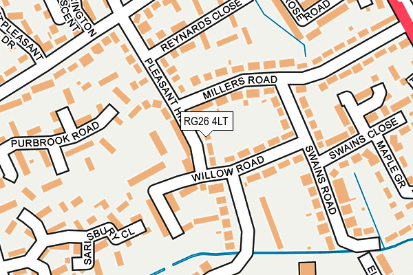 RG26 4LT map - OS OpenMap – Local (Ordnance Survey)