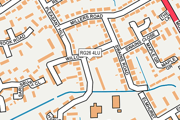 RG26 4LU map - OS OpenMap – Local (Ordnance Survey)