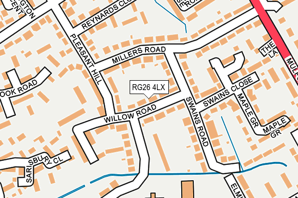 RG26 4LX map - OS OpenMap – Local (Ordnance Survey)
