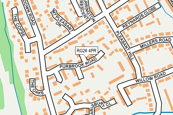 RG26 4PR map - OS OpenMap – Local (Ordnance Survey)