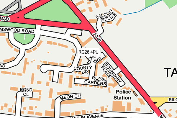 RG26 4PU map - OS OpenMap – Local (Ordnance Survey)