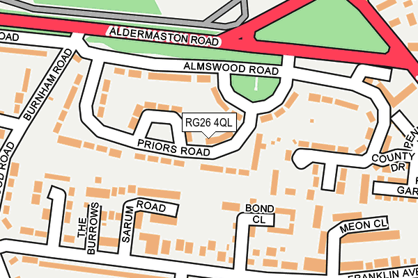 RG26 4QL map - OS OpenMap – Local (Ordnance Survey)