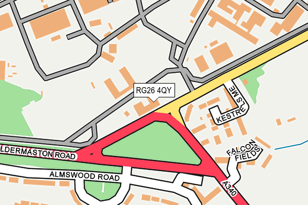 RG26 4QY map - OS OpenMap – Local (Ordnance Survey)