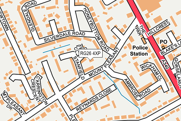 RG26 4XP map - OS OpenMap – Local (Ordnance Survey)