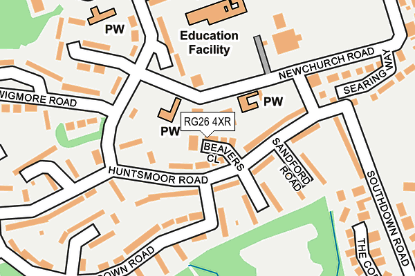 RG26 4XR map - OS OpenMap – Local (Ordnance Survey)