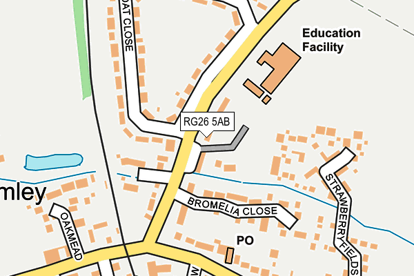 RG26 5AB map - OS OpenMap – Local (Ordnance Survey)
