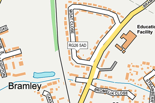 RG26 5AD map - OS OpenMap – Local (Ordnance Survey)
